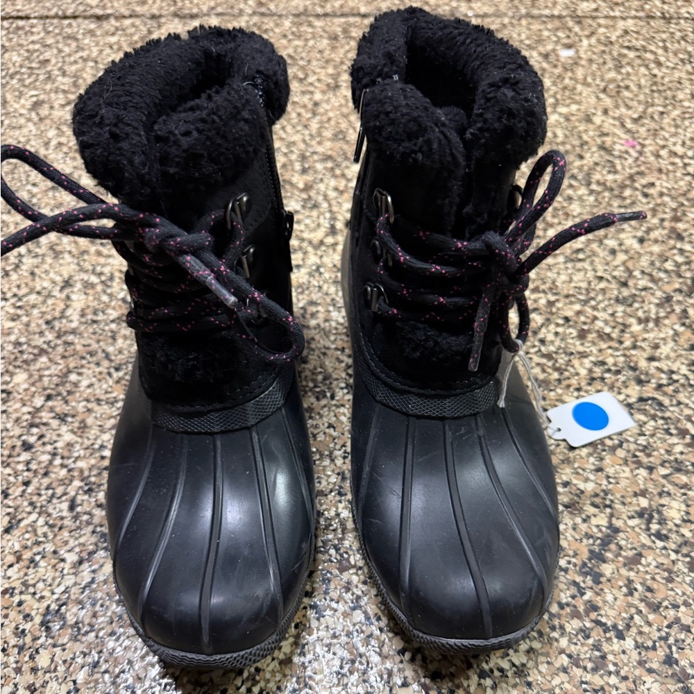 Sperry Black Kids Snow Boots